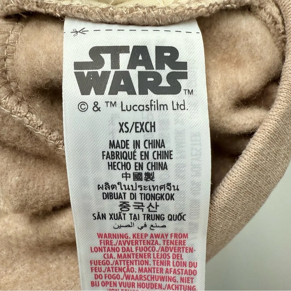 Disney Star Wars Pet Jedi Hooded Robe Sweater, Padawan Pet Academy, Tan | XS